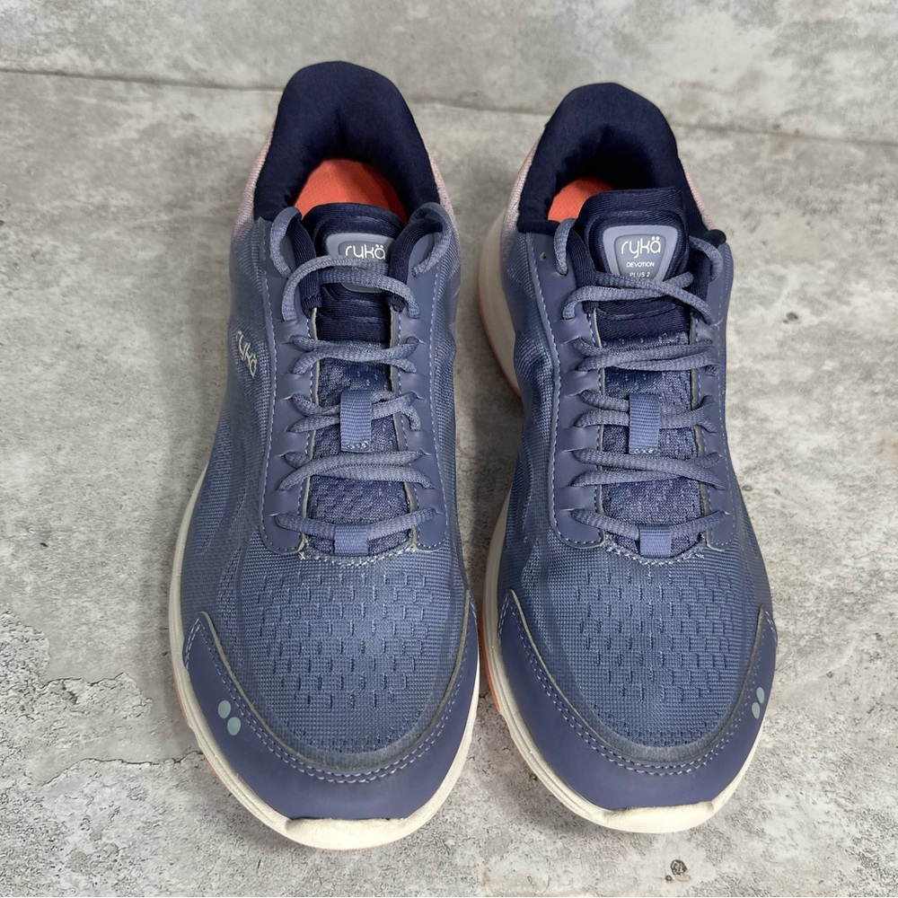 Ryka 12W Blue and Pink Sneakers Modern Mesh Design - Picture 3 of 7